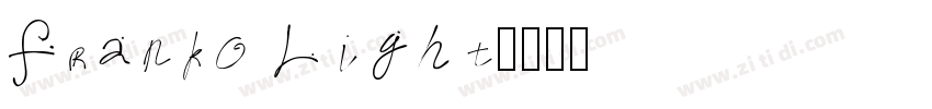Franko Light字体转换